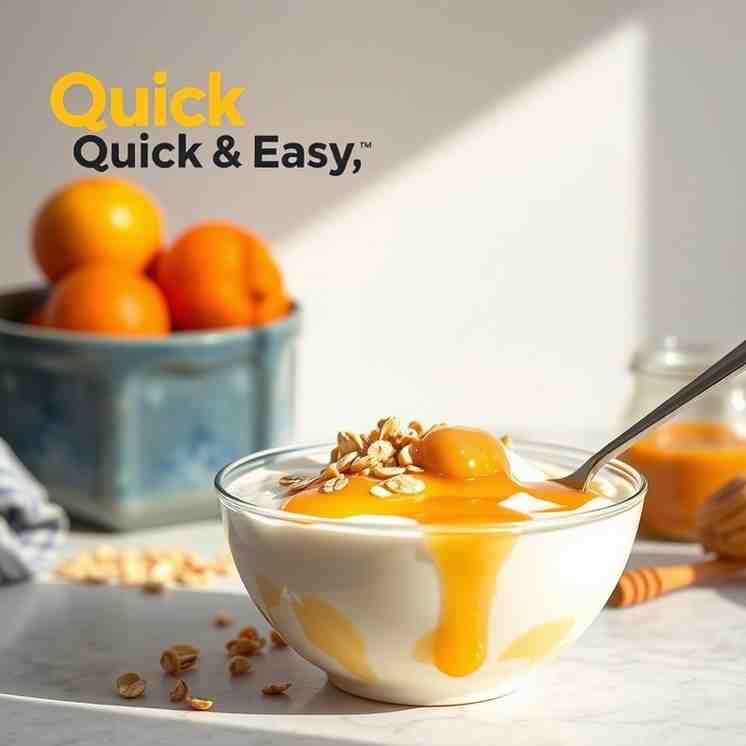 Quick & Easy Breakfast Yogurt - peanut butter, Oats & Honey